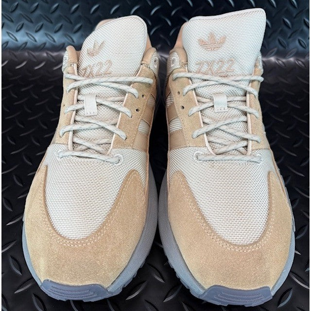 Adidas ZX 22 Boost Aluminum Magic Beige Suede Sneakers mens size 84