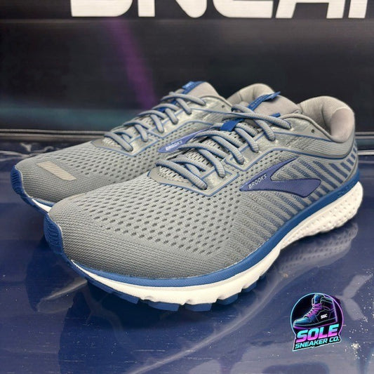 Brooks Ghost 12 Grey Blue White (2019) 1103161D003 Mens sneakers size 11.50