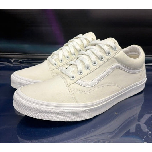 Vans Old Skool OTW Triple White 508731 Mens canvas sneakers size 110