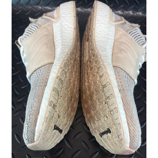 Adidas Ultra Boost 18 Tan White G27492 Womens athletic sneakers size 10.55