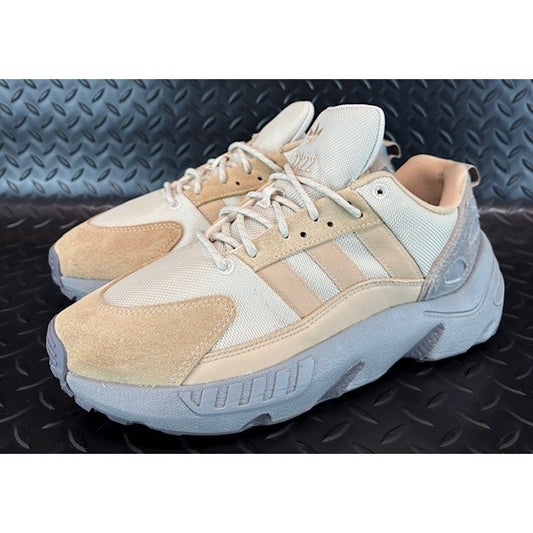 Adidas ZX 22 Boost Aluminum Magic Beige Suede Sneakers mens size 80