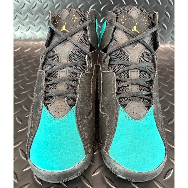 Air Jordan True Flight Black Teal Gold 342774-014 Womens sneakers size 8.5 OR 7Y4