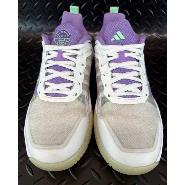 Adidas Defiant Speed White Purple Blue HQ8459 Womens running sneakers size 74
