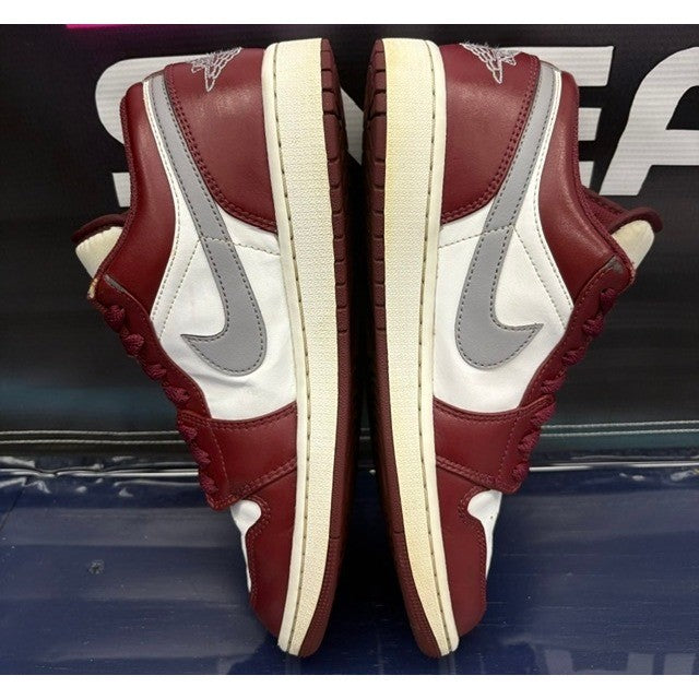 Jordan 1 Low White Bordeaux (2022) 553558-615 Mens sneakers size 106