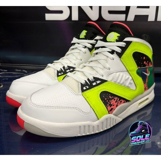 Nike Air Tech Challenge Hybrid Wht/Green (2014) 653873-100 Mens sneakers size 130