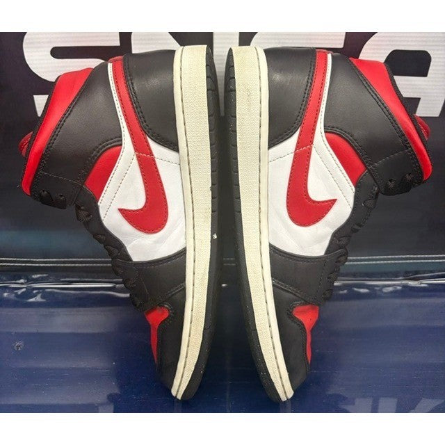 Jordan 1 Mid White Black Red (2022) 554724-079 Mens sneakers size 85