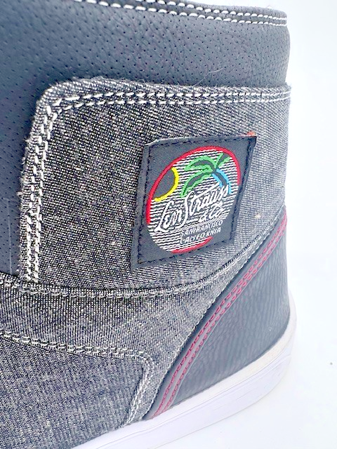 Mens size 13 Levi Strauss Black Denim sneakers shoes San Francisco high tops1