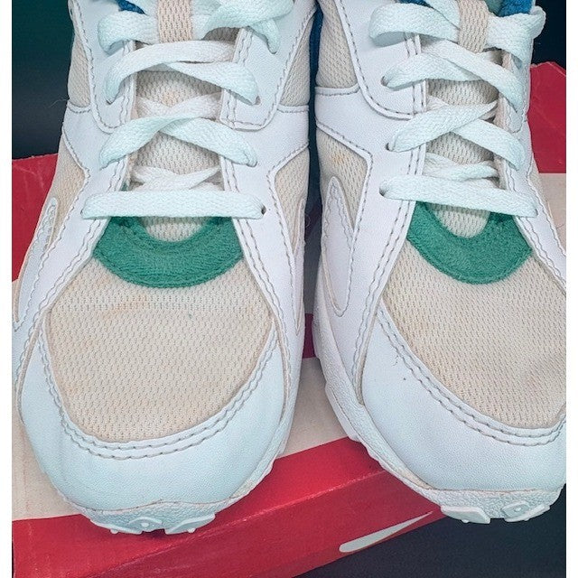 Vintage Nike Ceres Pantheon 1995 White Blue Green mens size 8.55