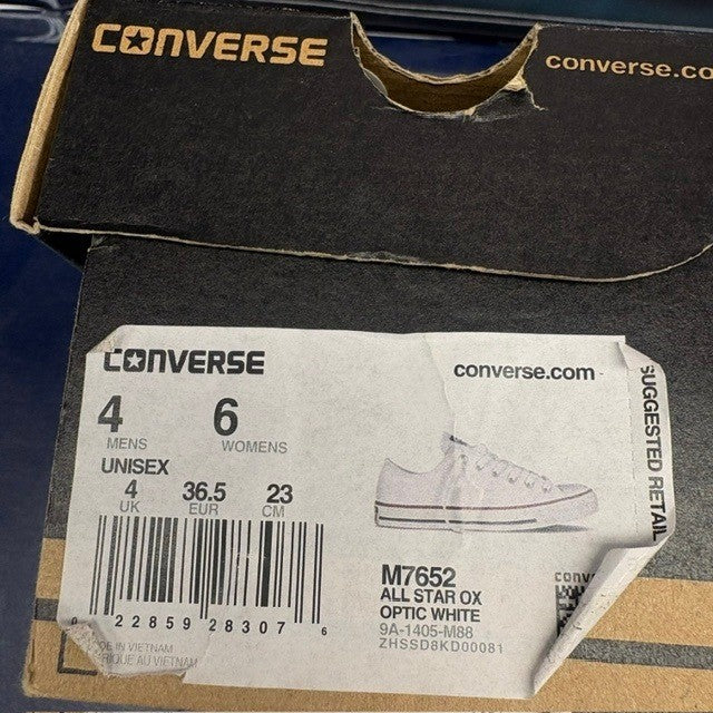 Converse All Star Ox Optic White M7652 Womens canvas sneakers size 67