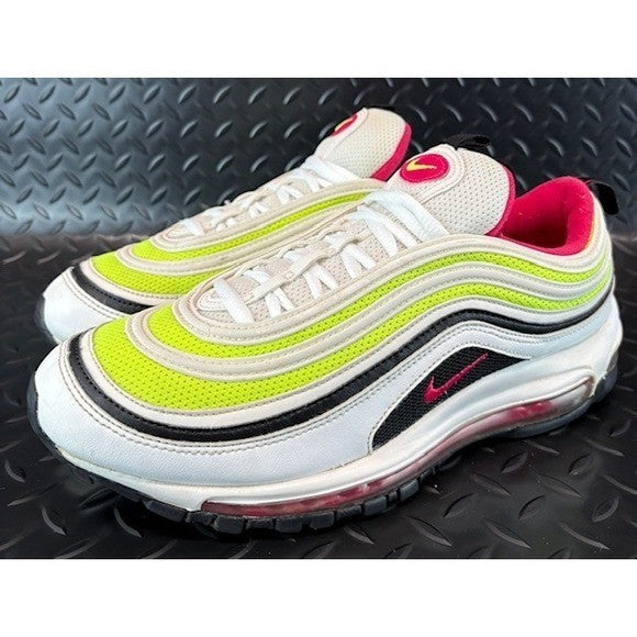 Nike Air Max 97 White Black Volt Rush Pink CI9871-100 Mens sneakers size 9.50