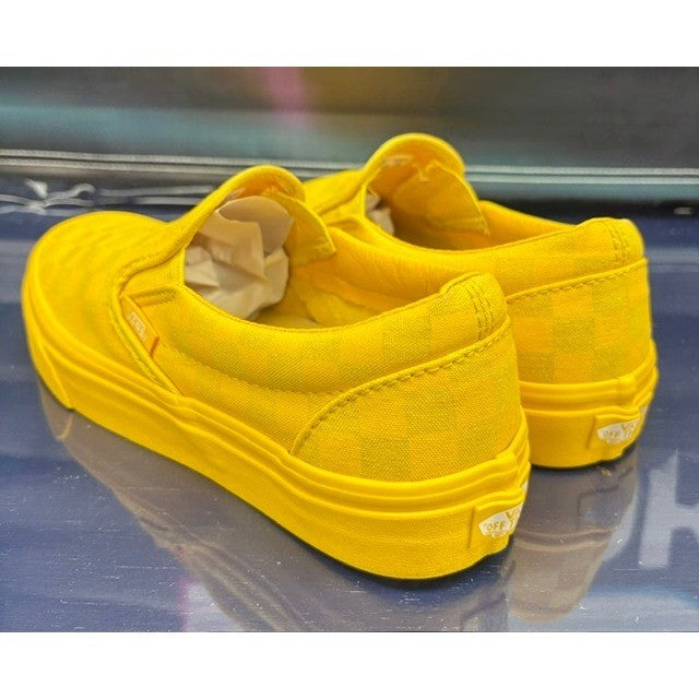 Vans OTW Spectra Yellow Mono Checkerboard 721356 Mens slip-on sneakers size 73