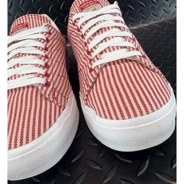 Adidas Original Stan Smith Red White Pinstripe M17190 Mens sneakers size 125