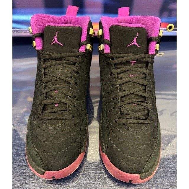 Jordan 12 Retro Hyper Violet Black 510815-018 Youth Sneakers size 8.5Y4