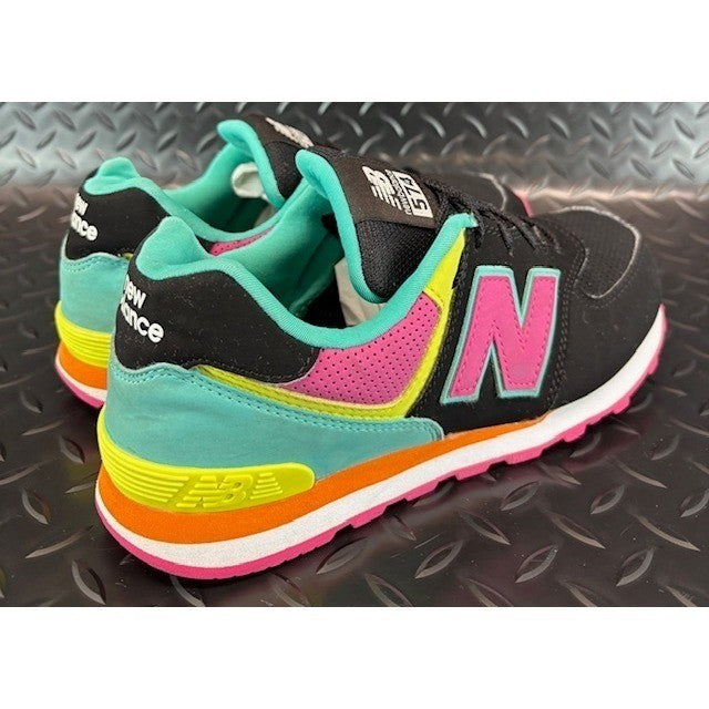New Balance 574 Black Pink Green Orange Suede GC574JPB Mens sneakers size 52