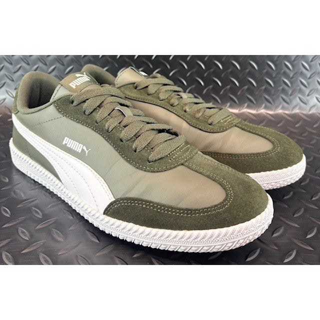 Puma Astro Cup Olive Green White Suede 366993-003 Mens sneakers size 121