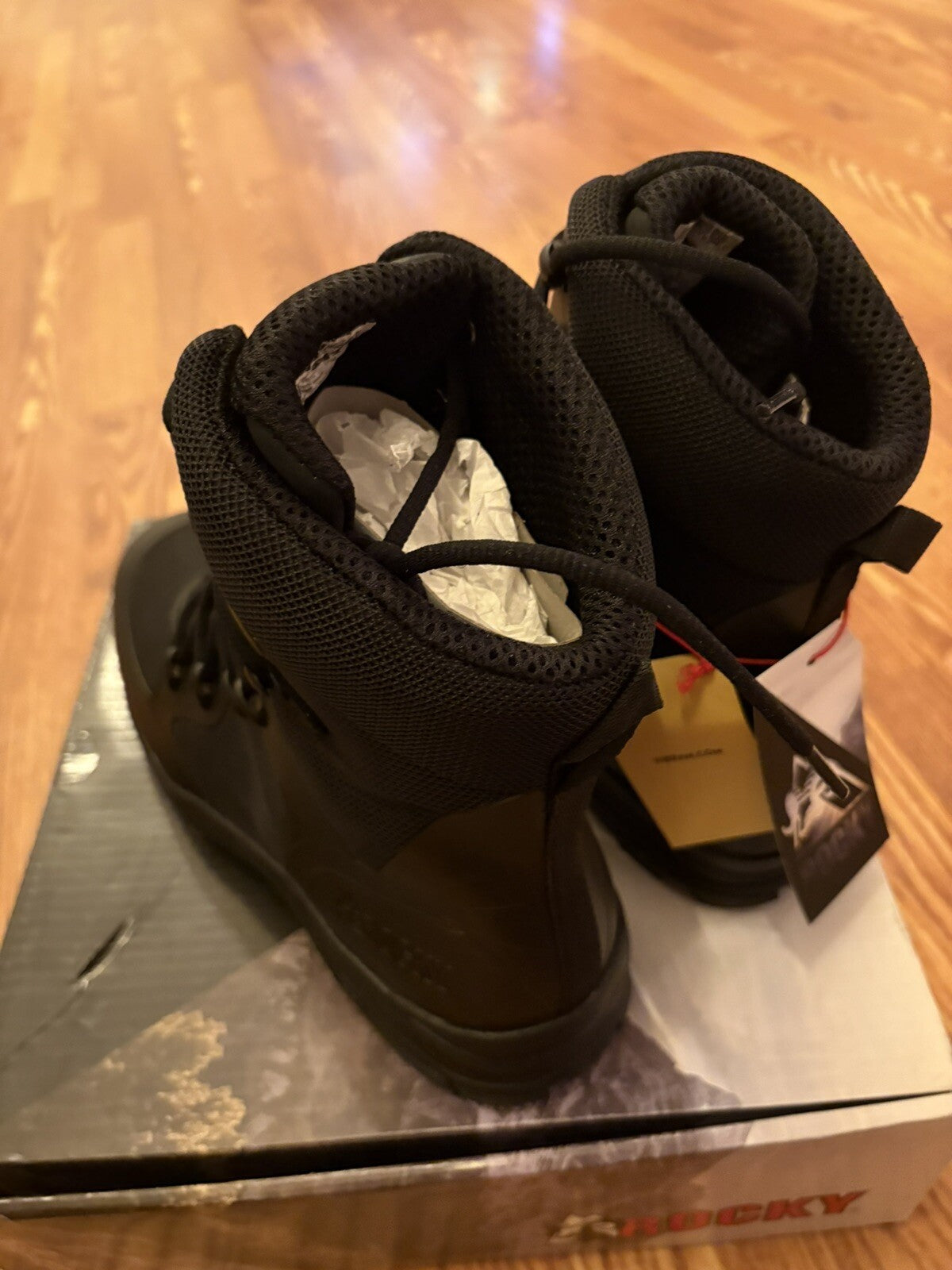 Rocky Code Blue 8” Public Service Mens Black Leather Tactical Boots Size 11.5 M5