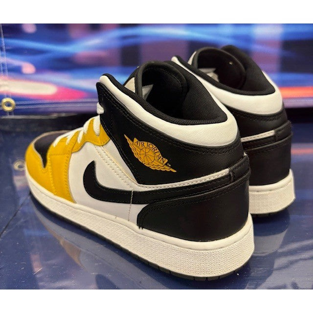 Jordan 1 Mid Yellow Ochre Grade School (2023) DQ8423-701 Kids sneakers size 7Y3