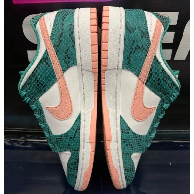 Nike Dunk Low Snakeskin Washed Teal (2022) DR8577-300 Mens size 9.55