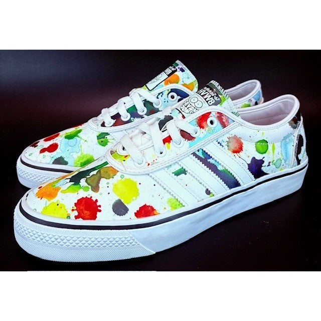 Adidas HVW8 x AdiEase Kevin Lyons Skate Shoes sneakers mens size 10 White paint0