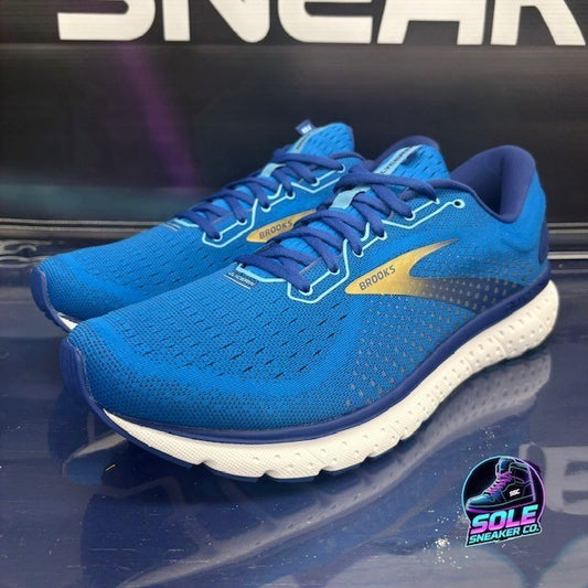 Brooks Glycerin 18 Blue Gold White (2019) 1103291D459 Mens sneakers size 11.50