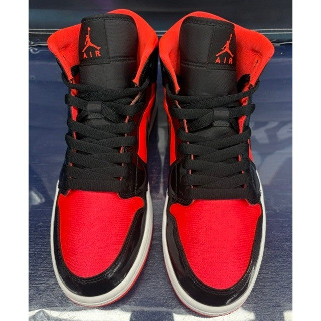 Jordan 1 Mid Hot Punch Black (2019) BQ6472-600 Womens sneakers size 114