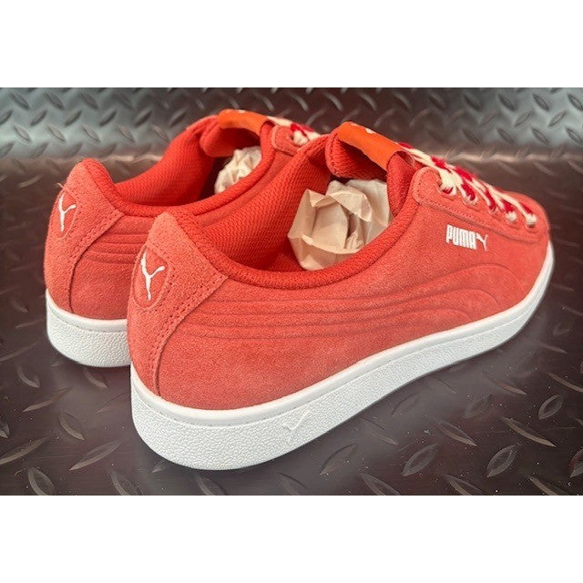 Puma Vikky Ribbon Salmon Coral White 365312-02 Womens sneakers size 82