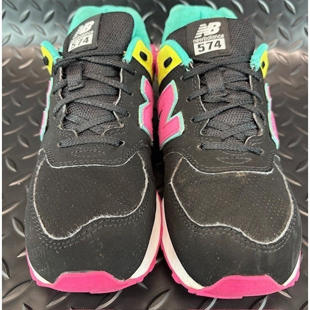 New Balance 574 Black Pink Green Orange Suede GC574JPB Mens sneakers size 55