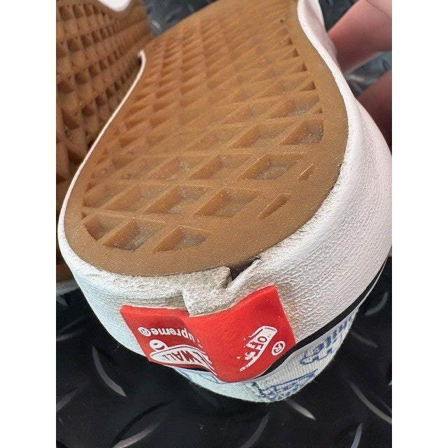 Vans X Supreme OTW White Castle TC6D Low Tops RARE Mens sneakers shoes size 8.59