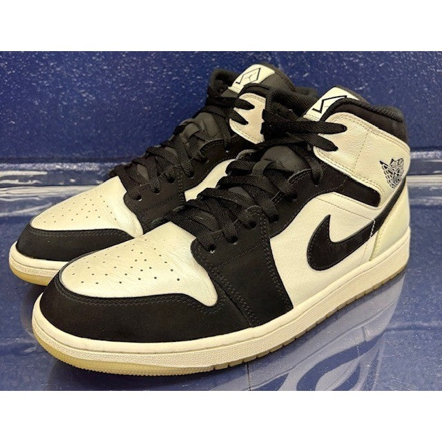 Jordan 1 Mid Diamond Shorts White Black (2021) DH6933-100 Mens sneakers size 120