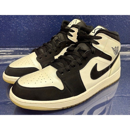 Jordan 1 Mid Diamond Shorts White Black (2021) DH6933-100 Mens sneakers size 120