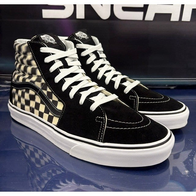 Vans OTW Sk8-Hi Blur Check Black White 721277 Mens sneakers size 131
