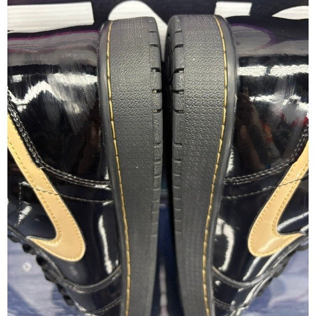 Jordan 1 Retro High Black Metal Gold (2020) 555088-032 Mens sneakers size 10.56