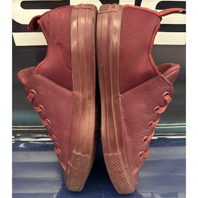Converse Chuck Taylor Maroon Leather Stretch 553382C Womens sneakers size 75