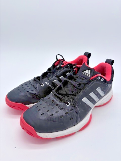 Mens size 10.5 Adidas Bounce sneakers Black with pink PYV7020010