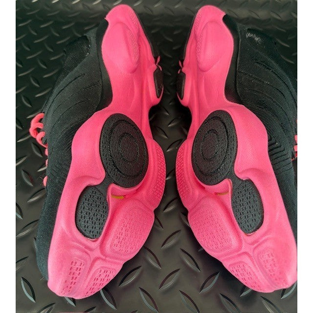 Reebok Womens Fitnisrush Dance Shoes Black Pink Athletic Sneakers size 5.55