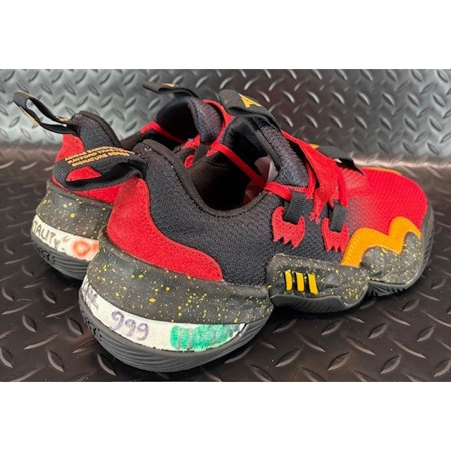 Adidas Trae Young 1 Atlanta Hawks 2Y3772 Red Black Mens sneakers sz 8.5 damaged2