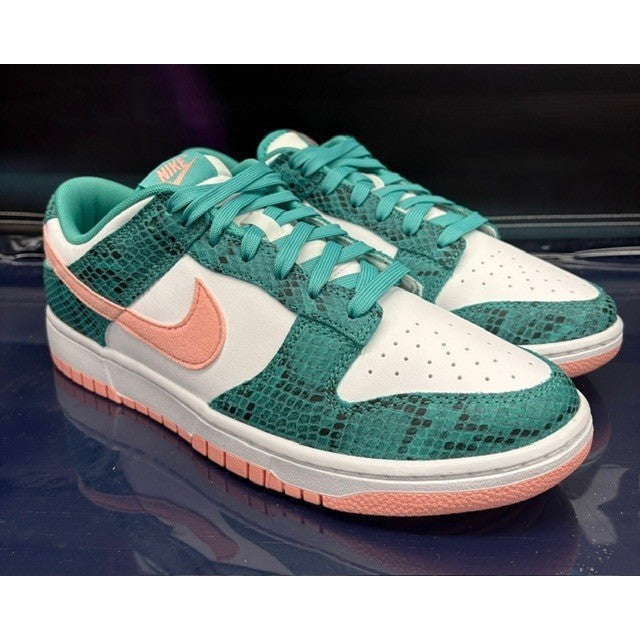 Nike Dunk Low Snakeskin Washed Teal (2022) DR8577-300 Mens size 9.51