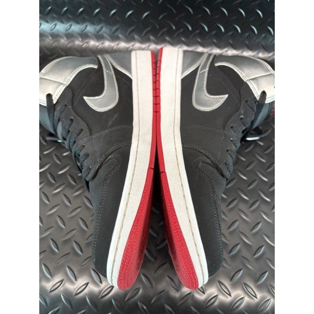 Nike Air Jordan 1 Mid Johnny Kilroy Black Silver 554724-057 Mens sneakers sz 126