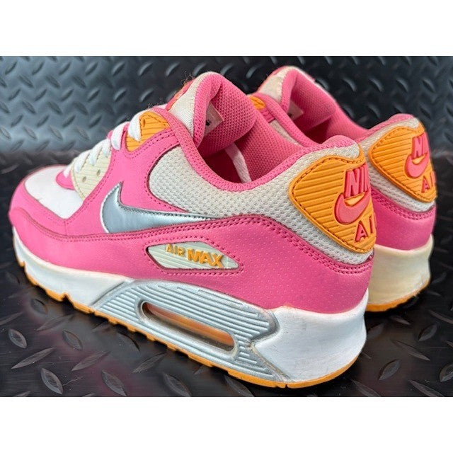 Nike Air Max 90 Pink Glow Silver 345017-120 Womens sneakers size 8 or 6.5Y3