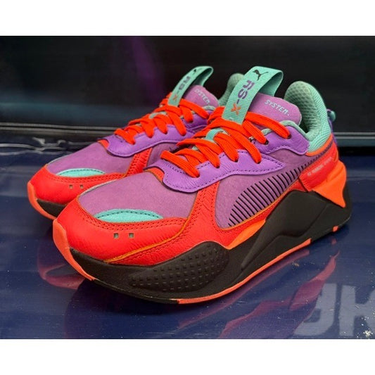 Puma RS-X Purple Glimmer Energy Red (2019) 372121-01 Kids sneakers size 5.5C0