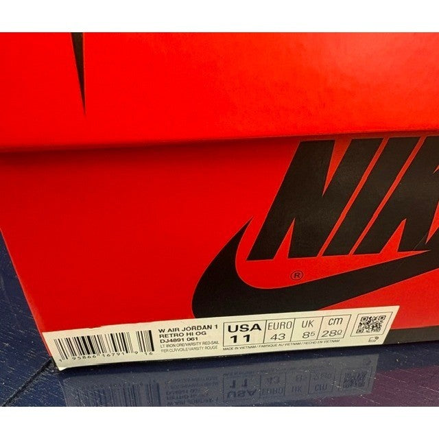 Jordan 1 Retro High OG Varsity Red (2022) DJ4891-061 Womens sneakers size 117