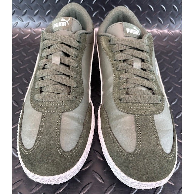 Puma Astro Cup Olive Green White Suede 366993-003 Mens sneakers size 124