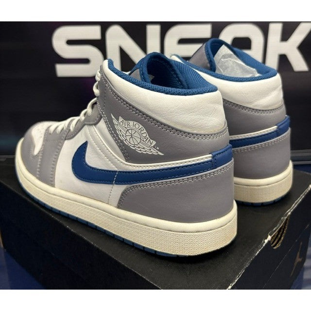 Jordan 1 Mid True Blue White (2022) DQ8426-014 Mens sneakers size 8.53