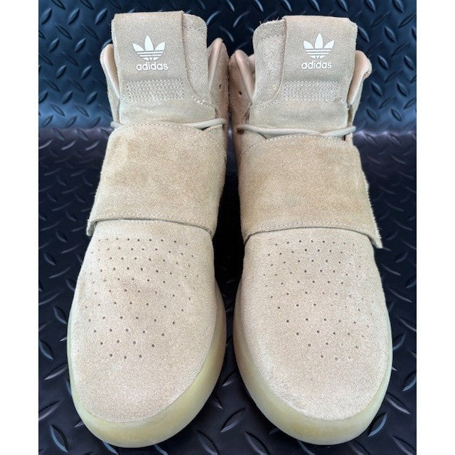 Adidas Tubular Invader Lace/Strap High Khaki BY3737 Womens sneakers size 114