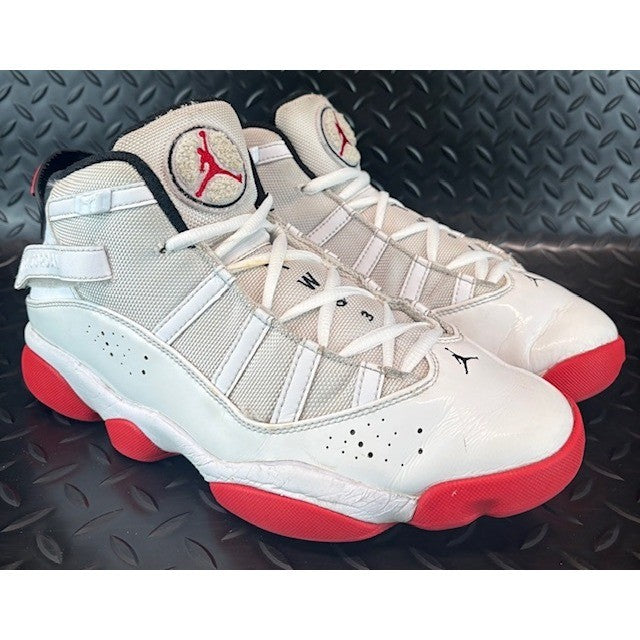 Jordan 6 Rings White University Red Black 322992-160 Mens sneaker size 8.51