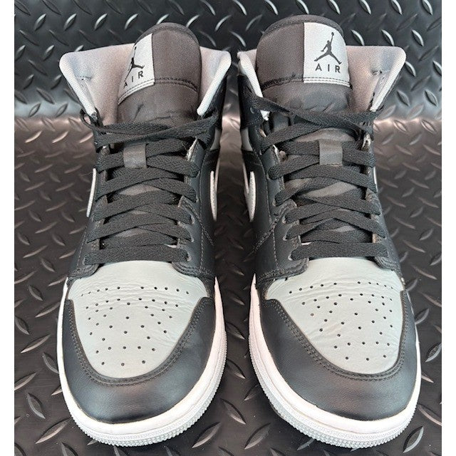 Jordan 1 Mid Shadow Black Particle Grey BQ6472-007 Womens sneakers size 10.54