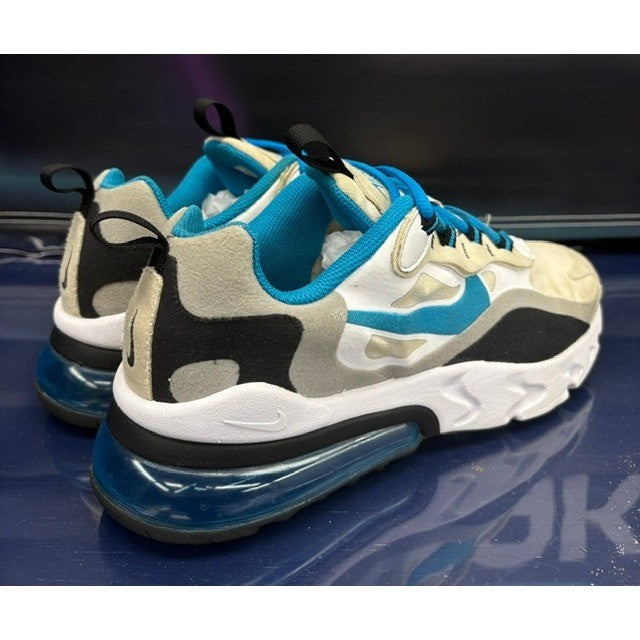 Nike Air Max 270 React White Laser Blue (2020) BQ0103-106 Youth sneakers size 7Y2