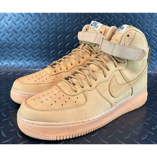 Nike Air Force 1 High Wheat (2016) 882096-200 Mens Leather sneakers size 120