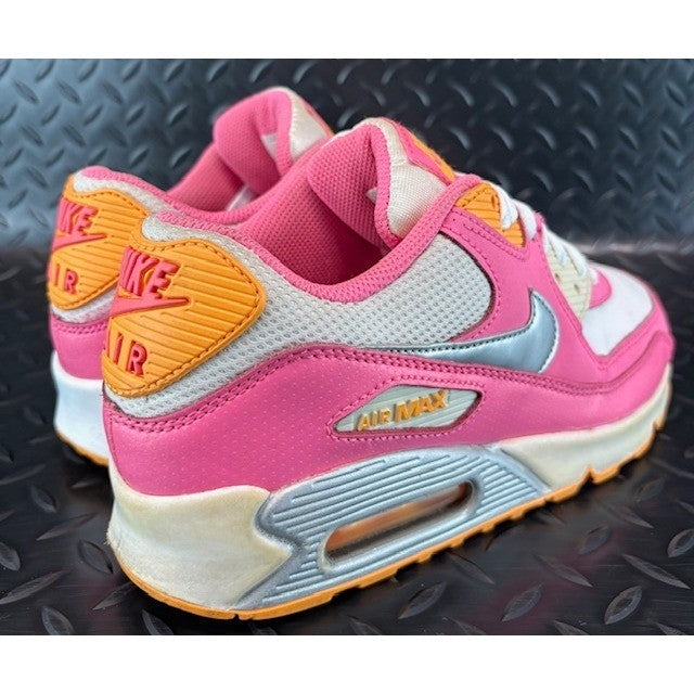 Nike Air Max 90 Pink Glow Silver 345017-120 Womens sneakers size 8 or 6.5Y2
