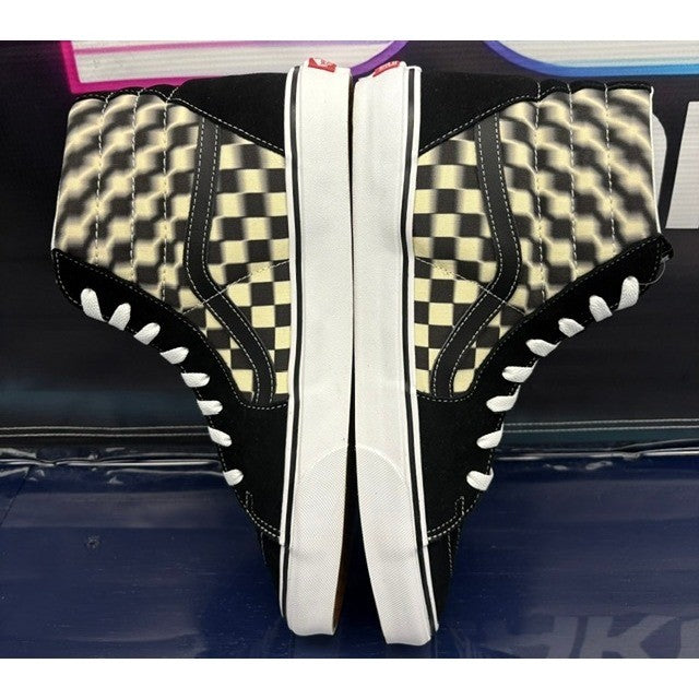 Vans OTW Sk8-Hi Blur Check Black White 721277 Mens sneakers size 135